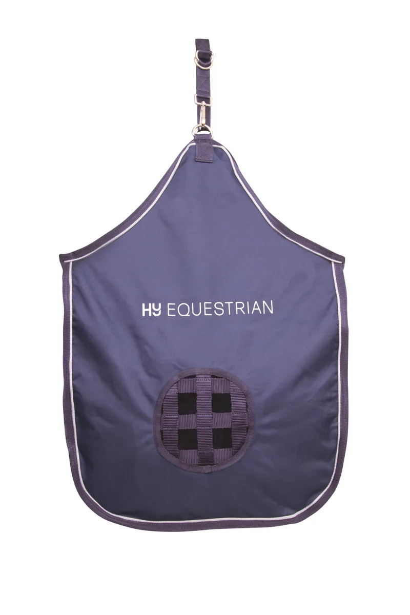 Hy Equestrian Hay Bag - Navy/Grey